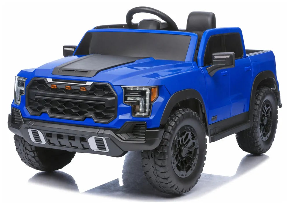 LEAN CARS 4x4 P4 mėlynas akumuliatorinis automobilis, 12 V 7 Ah