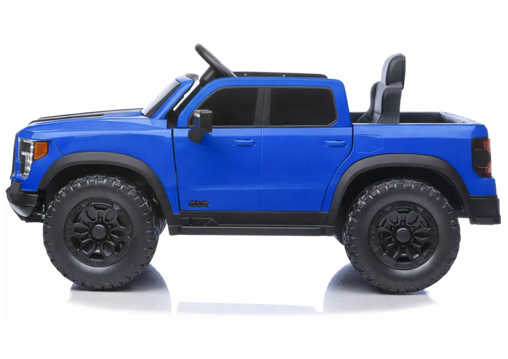 LEAN CARS 4x4 P4 mėlynas akumuliatorinis automobilis, 12 V 7 Ah