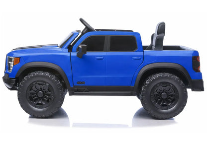 LEAN CARS 4x4 P4 mėlynas akumuliatorinis automobilis, 12 V 7 Ah