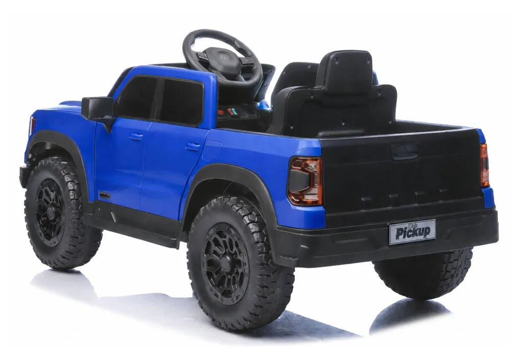 LEAN CARS 4x4 P4 mėlynas akumuliatorinis automobilis, 12 V 7 Ah