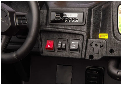 LEAN CARS A600 Baltas elektromobilis visureigis 24V14Ah