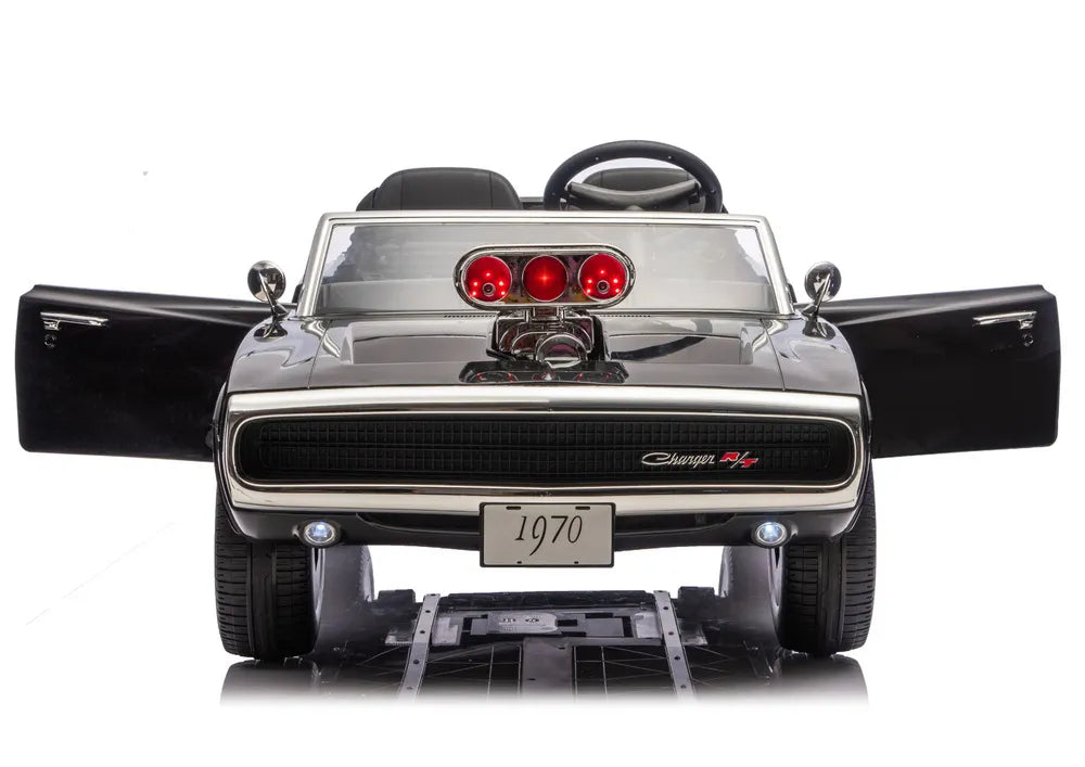 LEAN CARS Dodge Charger R/T DLS-K12 akumuliatorinis automobilis, 24 V 7 Ah, juodas