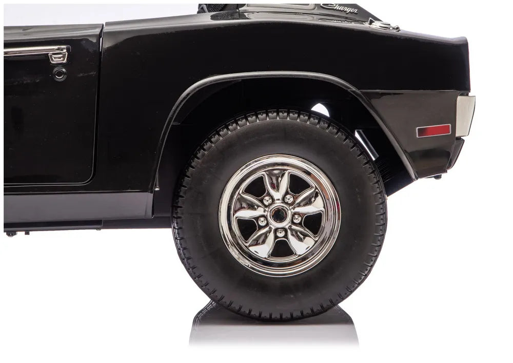 LEAN CARS Dodge Charger R/T DLS-K12 akumuliatorinis automobilis, 24 V 7 Ah, juodas