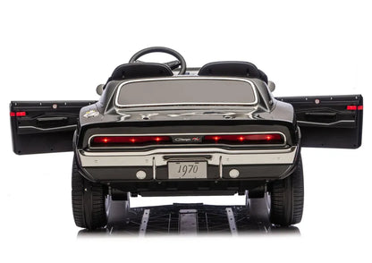 LEAN CARS Dodge Charger R/T DLS-K12 akumuliatorinis automobilis, 24 V 7 Ah, juodas