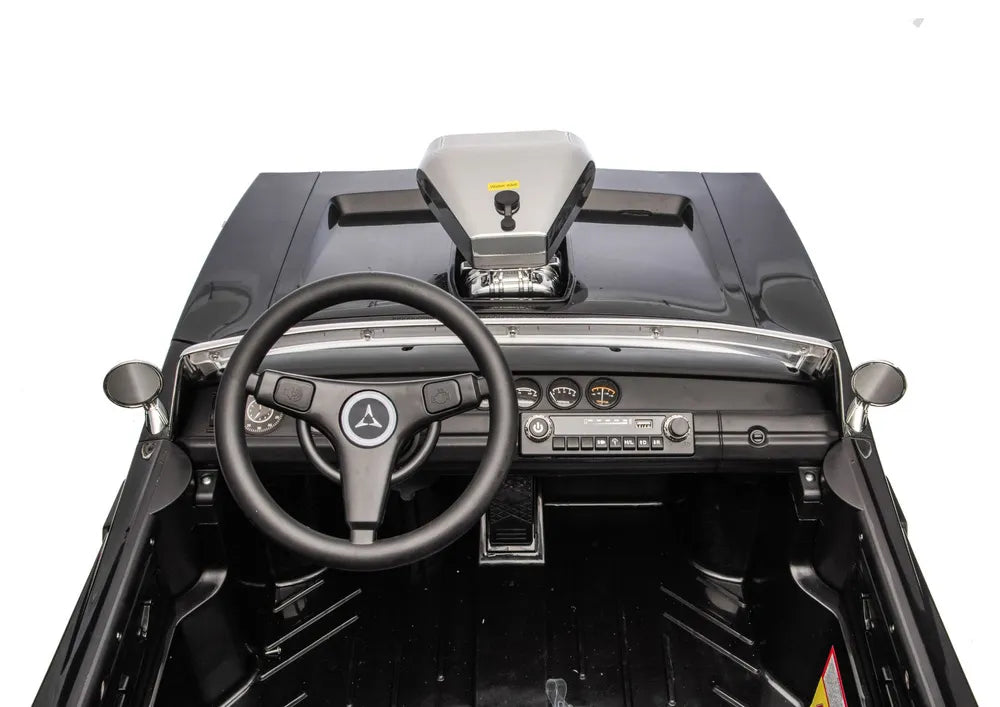 LEAN CARS Dodge Charger R/T DLS-K12 akumuliatorinis automobilis, 24 V 7 Ah, juodas