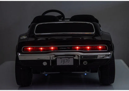 LEAN CARS Dodge Charger R/T DLS-K12 akumuliatorinis automobilis, 24 V 7 Ah, juodas