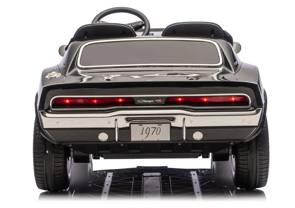 LEAN CARS Dodge Charger R/T DLS-K12 akumuliatorinis automobilis, 24 V 7 Ah, juodas