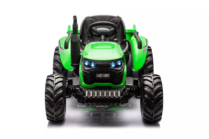 LEAN CARS HC-306 akumuliatorinis traktorius su priekaba, baltas, 24V