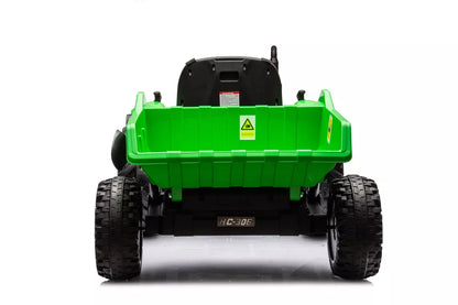 LEAN CARS HC-306 akumuliatorinis traktorius su priekaba, baltas, 24V