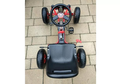 LEAN CARS raudonasis kartingas A-15 su pripučiamais ratais