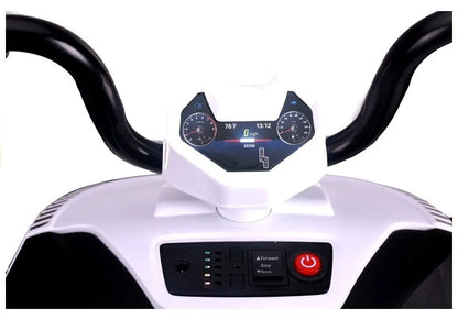LEAN CARS S601 baltas elektrinis keturratis vaikams