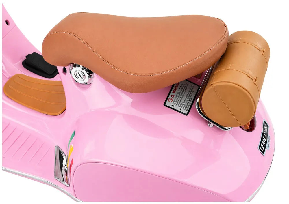 LEAN CARS Vespa XW-03 35 W rožinis akumuliatorinis motoroleris