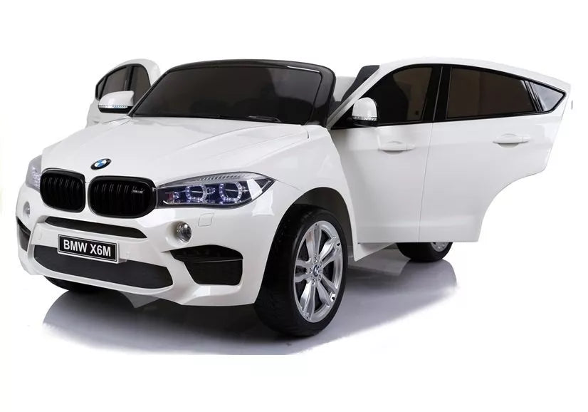 NAUJAS BMW X6M baltas – vaikiškas elektromobilis