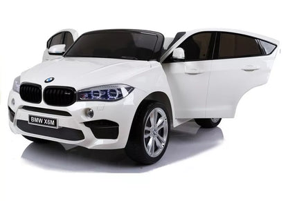 NAUJAS BMW X6M baltas – vaikiškas elektromobilis