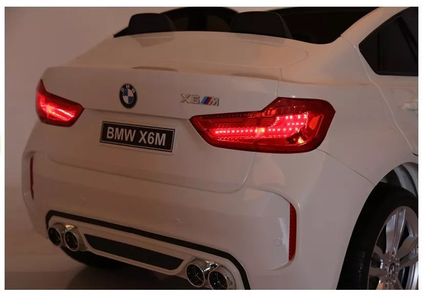 NAUJAS BMW X6M baltas – vaikiškas elektromobilis