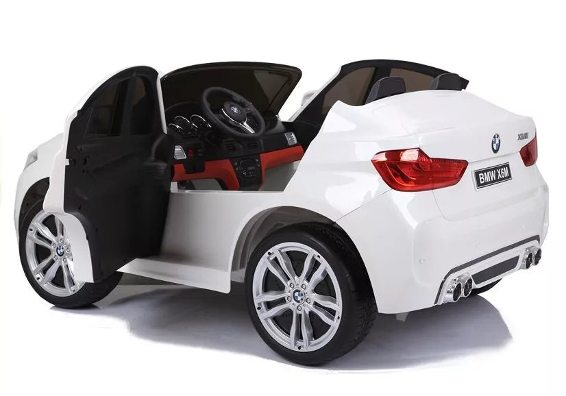 NAUJAS BMW X6M baltas – vaikiškas elektromobilis