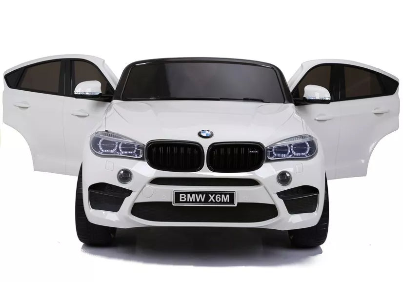 NAUJAS BMW X6M baltas – vaikiškas elektromobilis