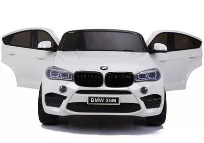 NAUJAS BMW X6M baltas – vaikiškas elektromobilis