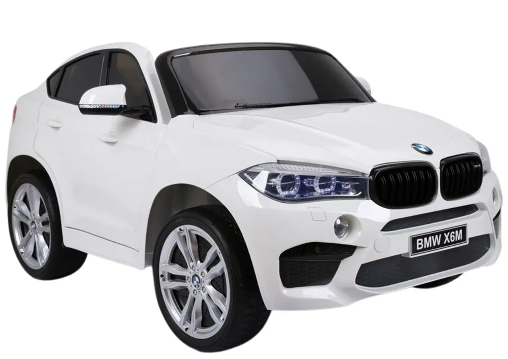 NAUJAS BMW X6M baltas – vaikiškas elektromobilis
