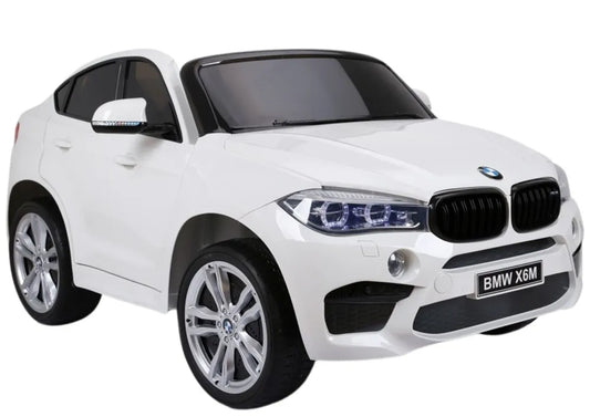 NAUJAS BMW X6M baltas – vaikiškas elektromobilis