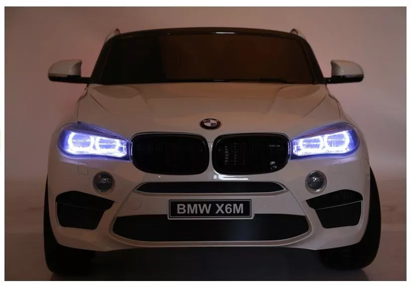 NAUJAS BMW X6M baltas – vaikiškas elektromobilis