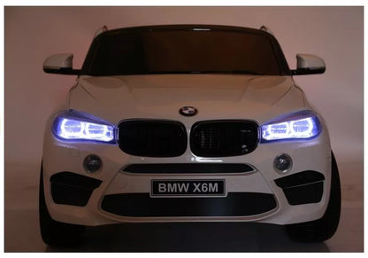 NAUJAS BMW X6M baltas – vaikiškas elektromobilis