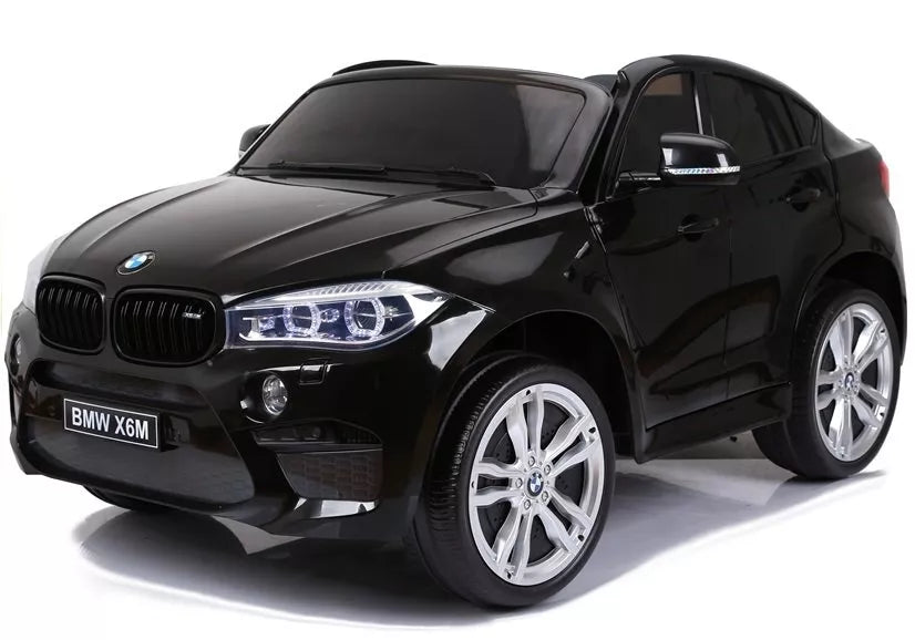 NAUJAS BMW X6M juodos spalvos - elektrinis vaikiškas automobilis