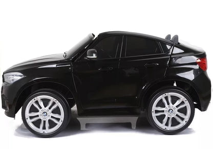 NAUJAS BMW X6M juodos spalvos - elektrinis vaikiškas automobilis