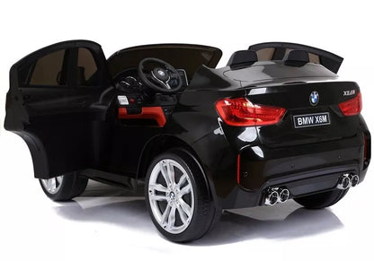 NAUJAS BMW X6M juodos spalvos - elektrinis vaikiškas automobilis