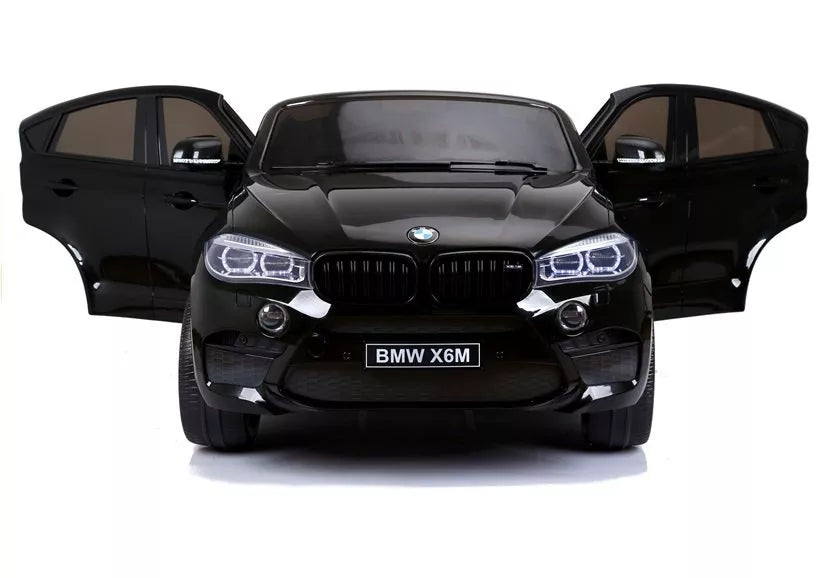 NAUJAS BMW X6M juodos spalvos - elektrinis vaikiškas automobilis