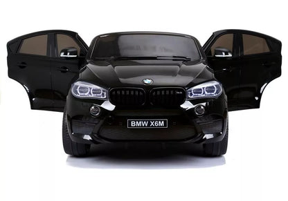 NAUJAS BMW X6M juodos spalvos - elektrinis vaikiškas automobilis