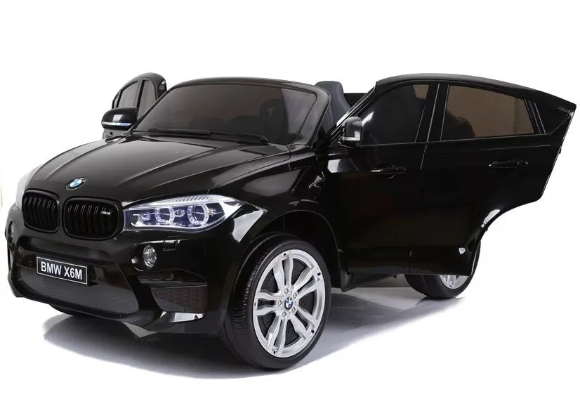 NAUJAS BMW X6M juodos spalvos - elektrinis vaikiškas automobilis