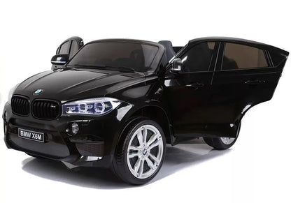 NAUJAS BMW X6M juodos spalvos - elektrinis vaikiškas automobilis