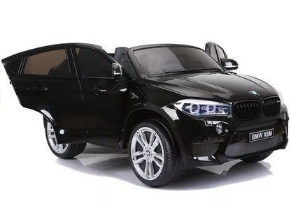 NAUJAS BMW X6M juodos spalvos - elektrinis vaikiškas automobilis