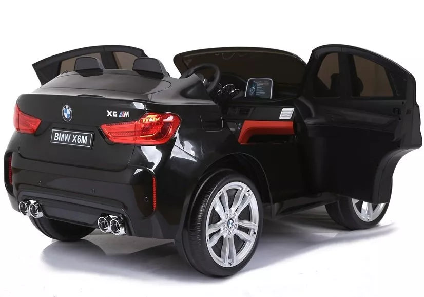 NAUJAS BMW X6M juodos spalvos - elektrinis vaikiškas automobilis