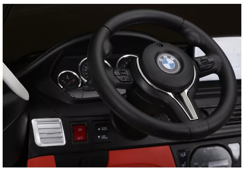 NAUJAS BMW X6M juodos spalvos - elektrinis vaikiškas automobilis