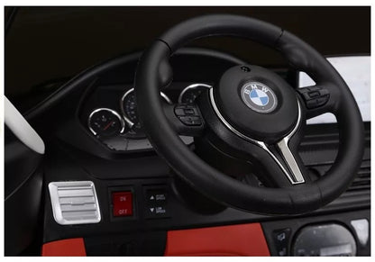 NAUJAS BMW X6M juodos spalvos - elektrinis vaikiškas automobilis