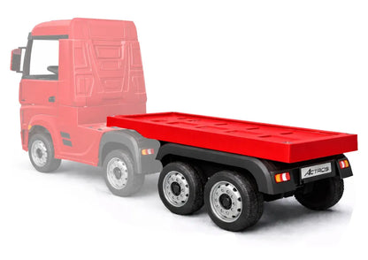 Raudona puspriekabė LEAN CARS HL358 Mercedes Scania Actros