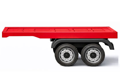Raudona puspriekabė LEAN CARS HL358 Mercedes Scania Actros