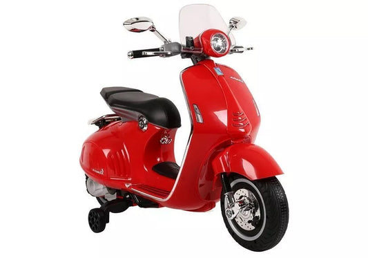Raudonas elektrinis motoroleris Vespa GTS 300