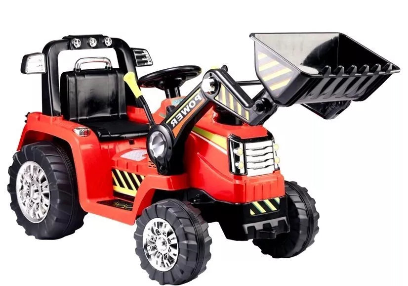 Raudonas elektrinis traktorius vaikams LEAN CARS ZP1005