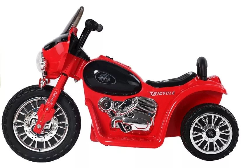 Raudonas elektrinis vaikiškas motociklas JT568