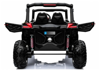 Raudonas elektromobilis Jeep XMX