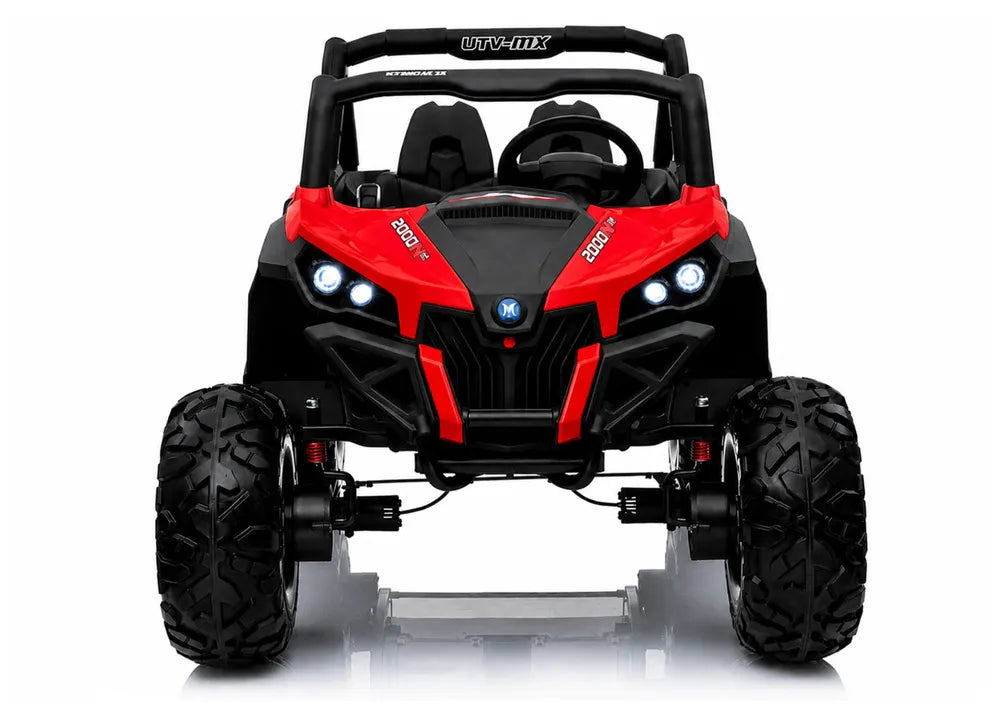 Raudonas elektromobilis Jeep XMX