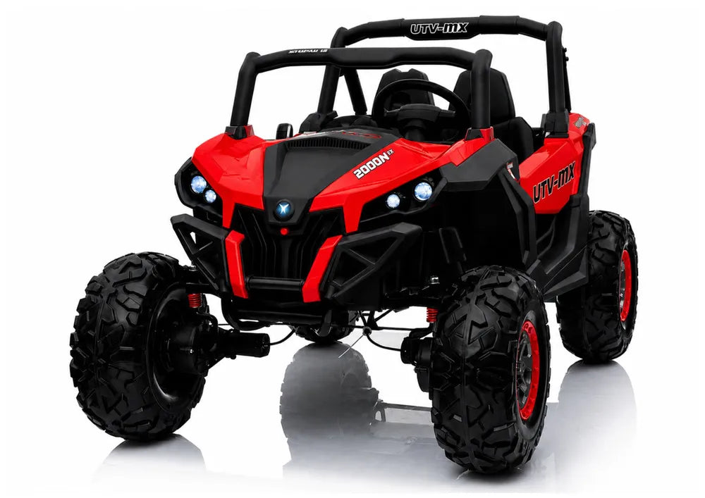 Raudonas elektromobilis Jeep XMX