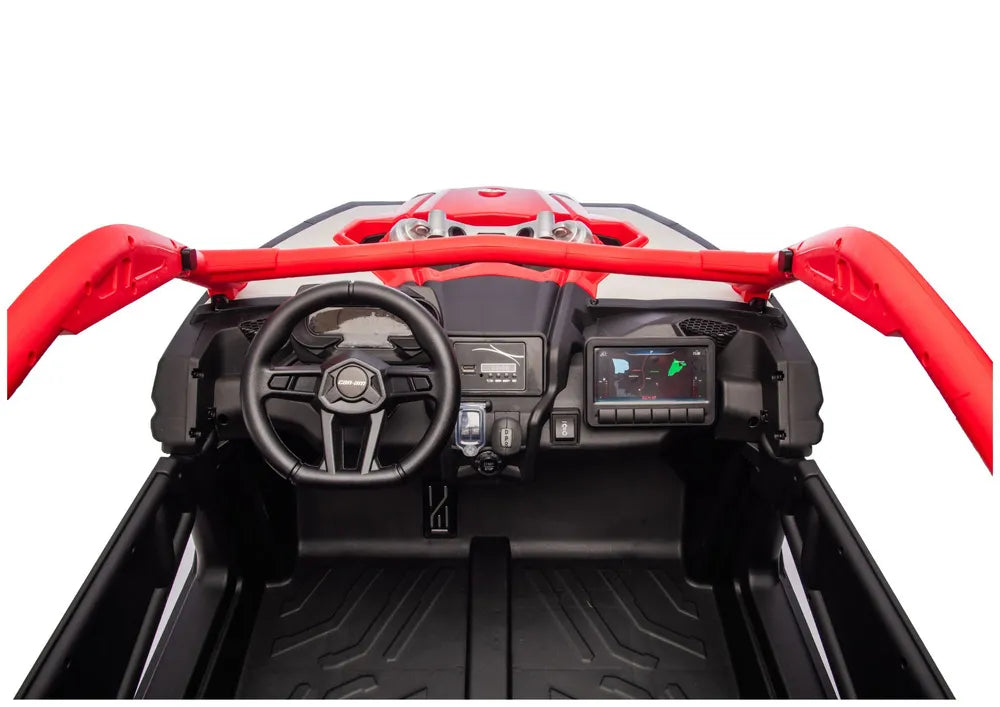 Raudonas elektromobilis vaikams LEAN CARS CAN-AM Turbo RR AIR