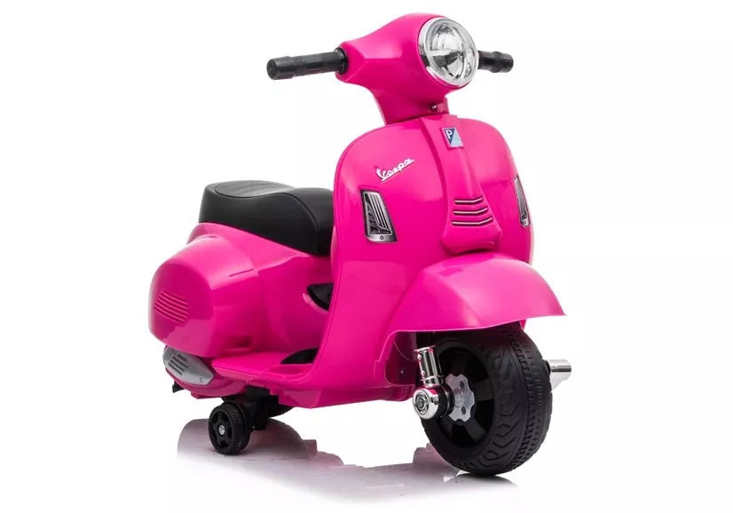 Vaikiškas akumuliatorinis motoroleris Vespa GTS 300 Mini rožinis