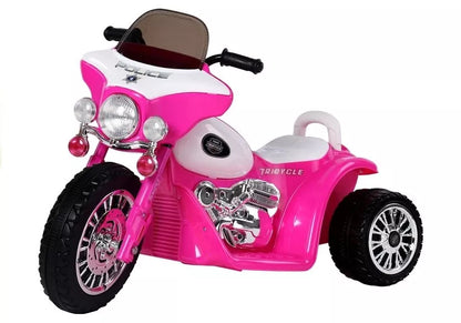 Rožinis elektrinis vaikiškas motociklas JT568