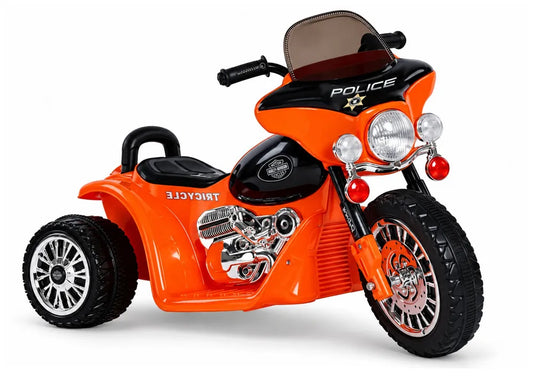 Triratis vaikiškas akumuliatorinis motociklas JT568, oranžinis