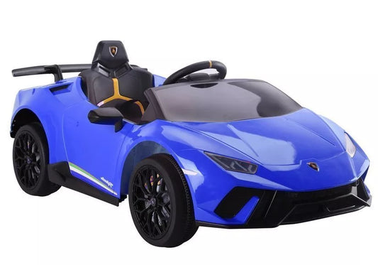 Vaikiškas akumuliatorinis automobilis Lamborghini Huracan, mėlynas
